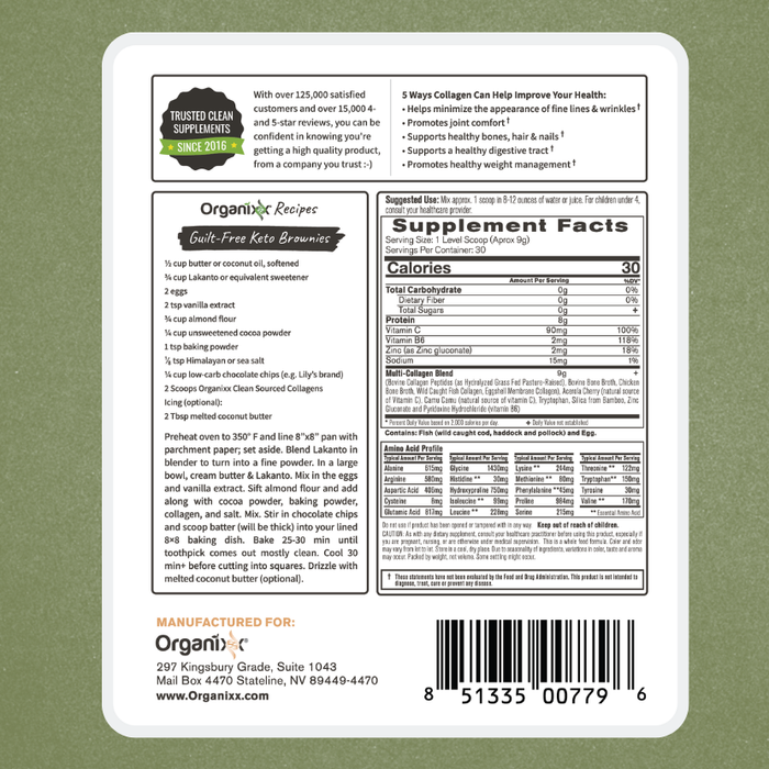 Clean Sourced Collagens