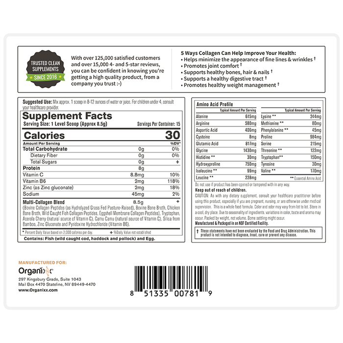 Clean Sourced Collagens | 15 servings