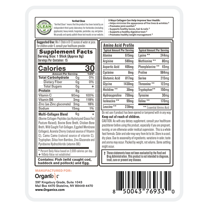 Clean Sourced Collagens - On-the-Go