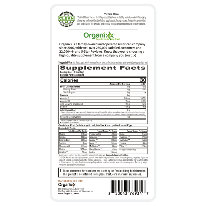 Clean Sourced Collagens + Creatine