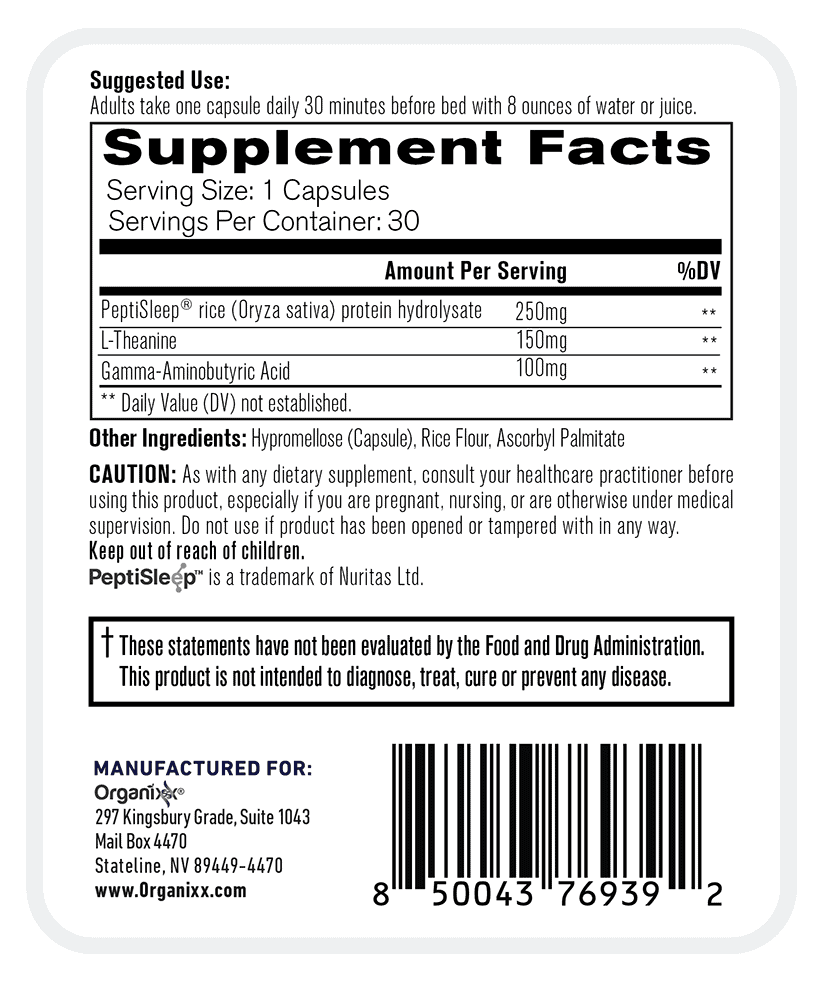 Clean Sleep 3D Label